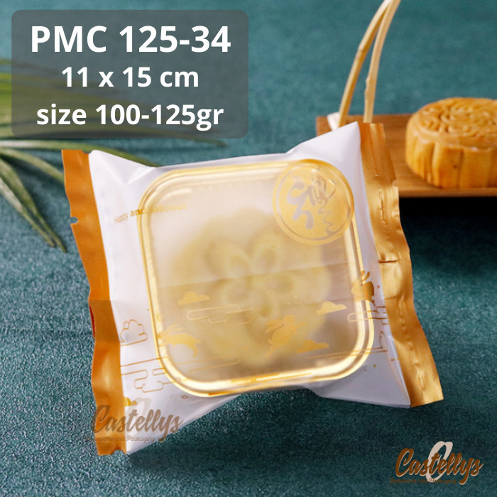 

Plastik Mooncake 100gr - 125gr PMC 125-34 Pia Mochi Snowskin Kue Bulan