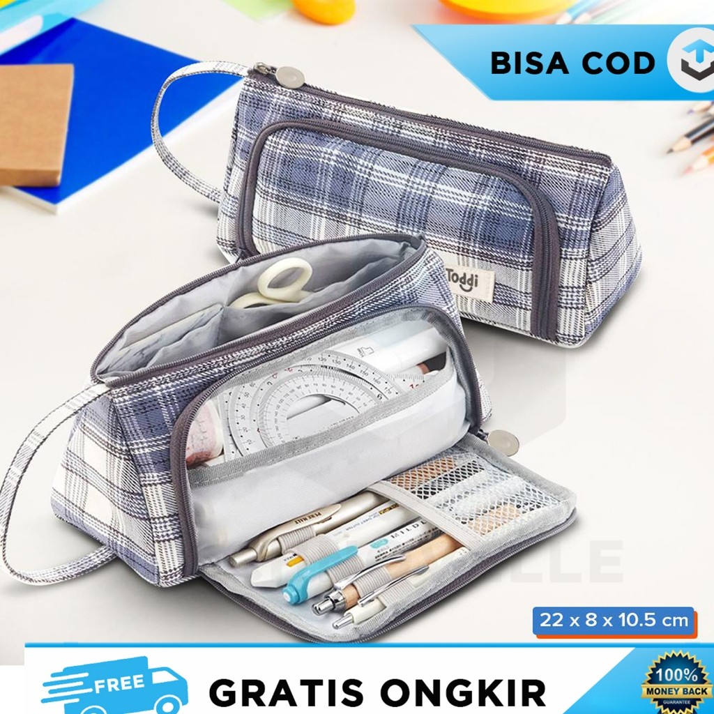 

POUCH CASING TEMPAT PENSIL SEKOLAH MULTIFUNGSI MUAT BANYAK AESTHETIC