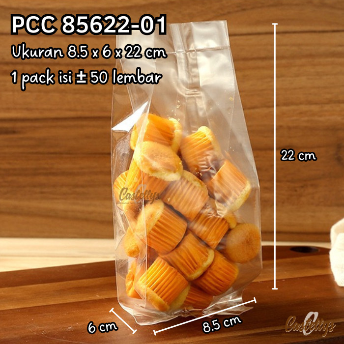 

HARGA DISC - Plastik Polos Bening PCC 85622-01 Roti Cookies Snack Kue Kering Permen