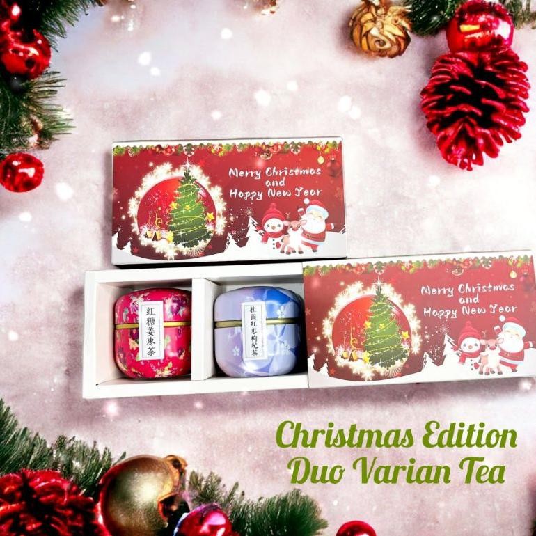 

Christmas Hampers Natal / Christmas Gift Kado Natal Duo Varian Tea Siap Kirim