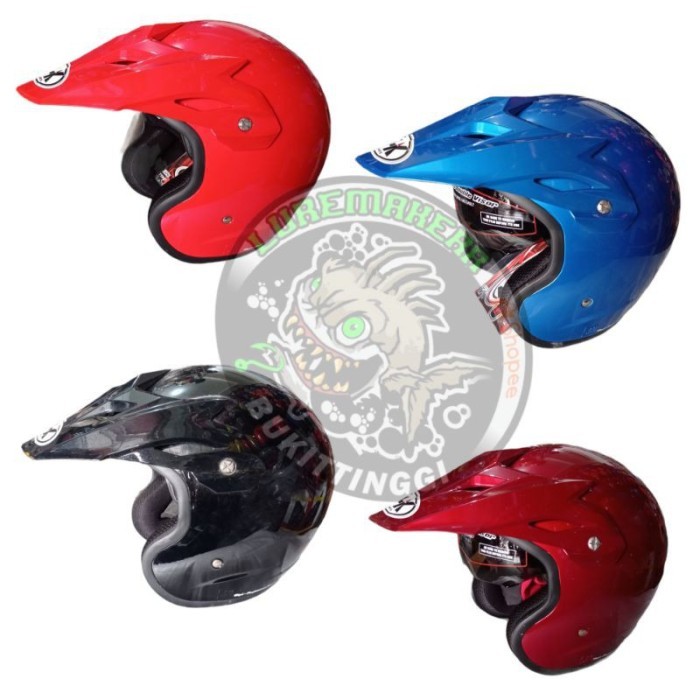 UNIK HELM NHK SUPERMOTO SOLID NHK SEMI CROSS BERKUALITAS