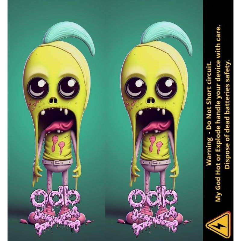 

*Promo* Ambitionstore Stiker Wrap Baterai 18650 Odb Retro Art V2 Series Pelindung Dan Penghias Untuk Segala Merek Vynyl Garskin Case Custom Order