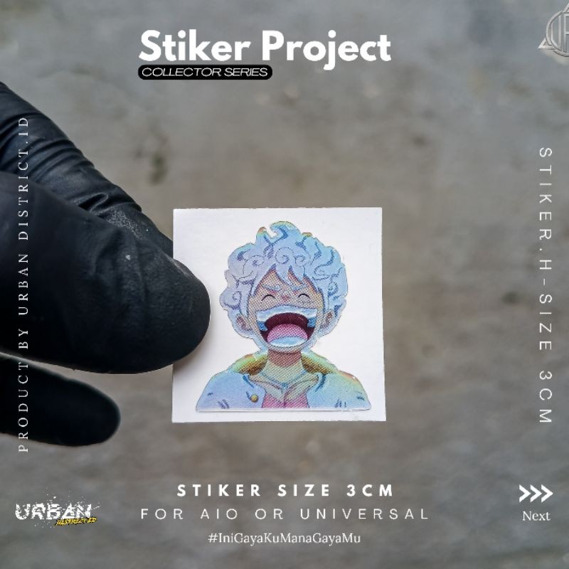 

*Promo* Stiker Hologram Size 3 Cm Aio Or All In One By Urban District Id Vynyl Wrap Garskin Case Custom Order