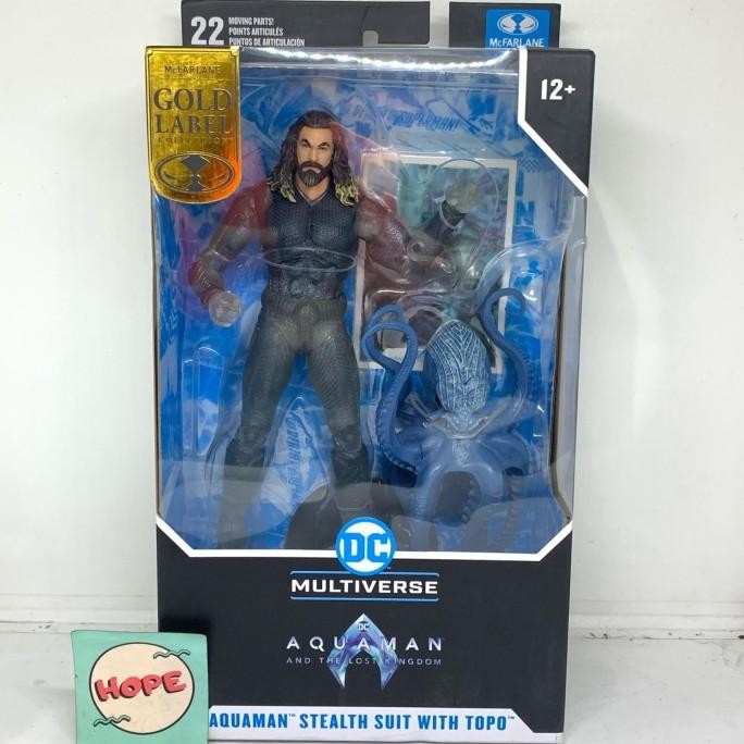 Mcfarlane DC Multiverse Aquaman Stealth Suit With Topo (Gold Label)