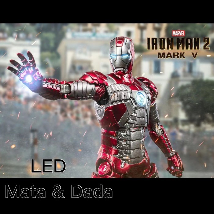 ZD Toys Original Iron Man Mark V - ZDToys Ironman MK 5 - LED / LAMPU