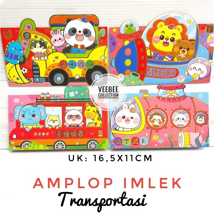 

\\\\\] Angpao Angpau Imlek Panjang Transportasi Animal Mobil