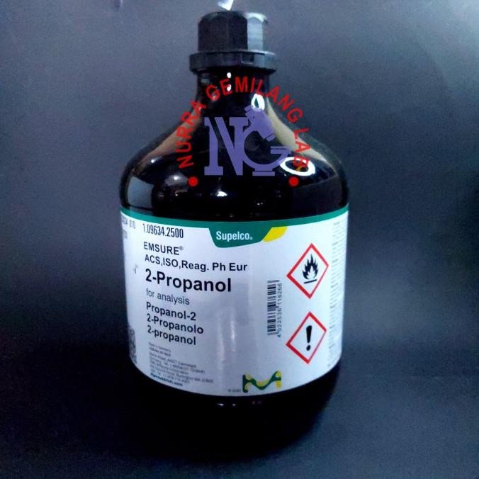 2 propanol iso propanol merck for analys 1.09634.2500 2.5L