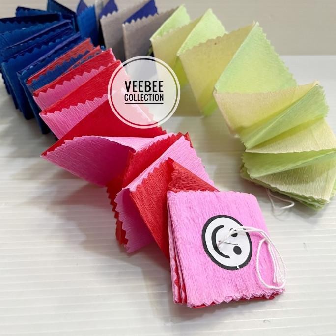 

@@@@] Kertas Krep ulir merah putih warna/ dekorasi perayaan dirgahayu ultah