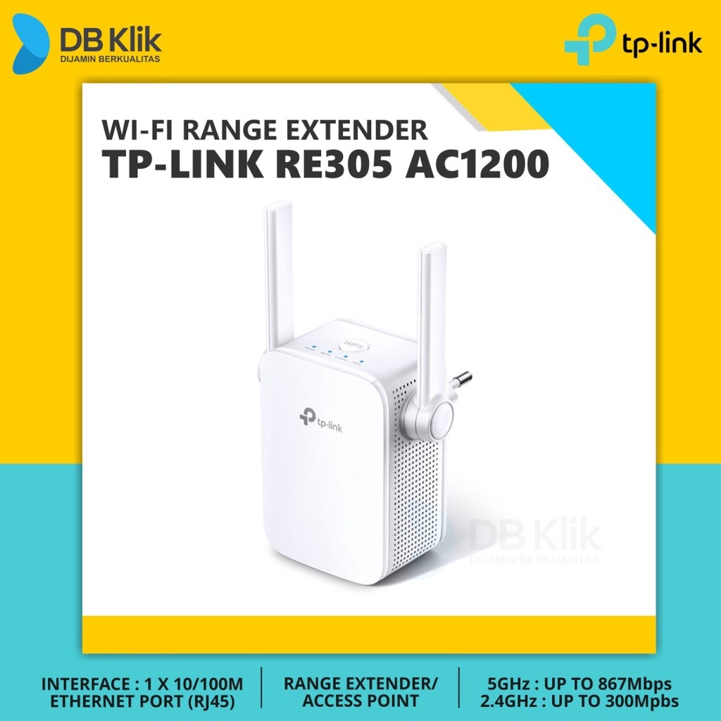 Tp-Link Range Extender Re305 Ac1200 Dual Band-Mesh Router Tplink Re305