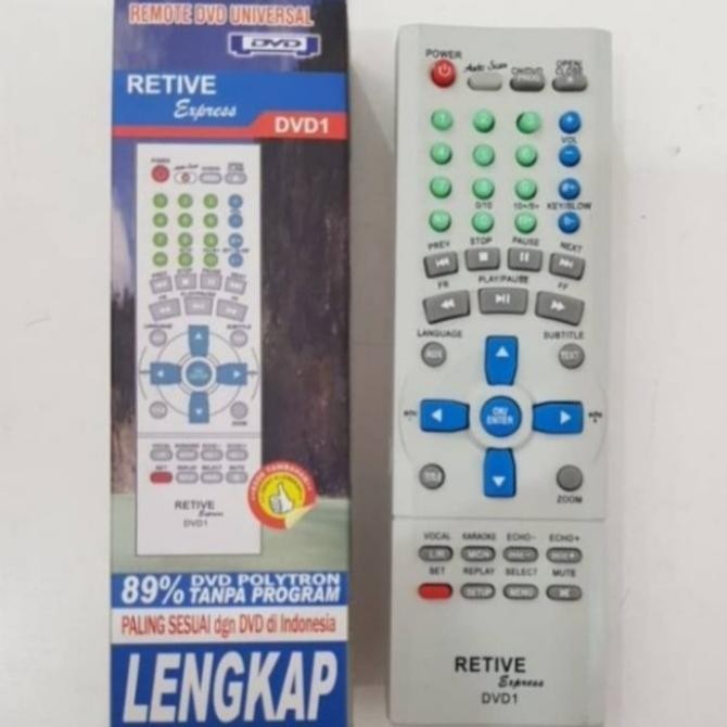 Produk Terbaik] REMOTE DVD RETIVE UNIVERSAL / REMOTE DVD