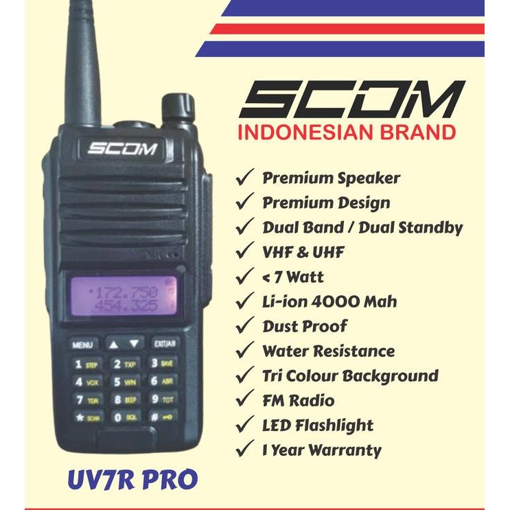HT walkie talkie handy talky Ht SCOM UV7R PRO VHF-UHF repeater ht