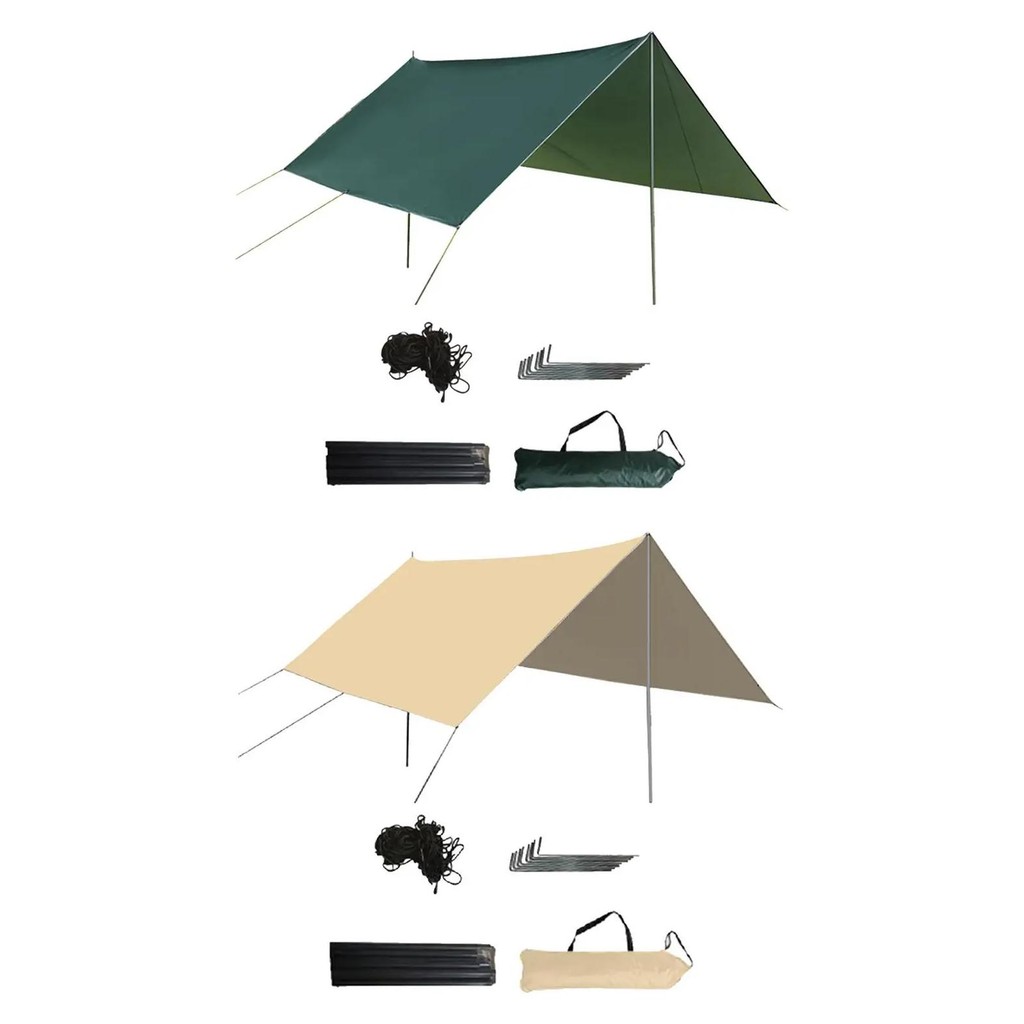 camping tarpaulin with poles waterproof tent tarpaulin hammock tarpaulin awning