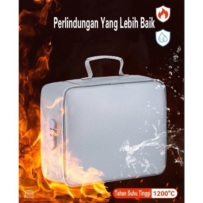 

READY TAS PENYIMPAN DOKUMEN TAHAN API DAN AIR TEMPAT BERKAS MAP BEST QUALITY