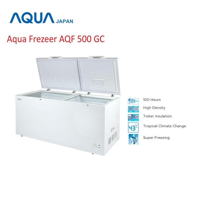 langsung order saja] FREEZER BOX AQUA AQF500GC 500L AQF 500GC