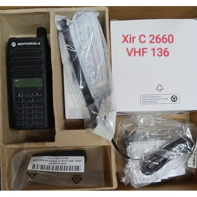 HT MOTOROLA XIR C2660 VHF / UHF ORI GARANSI
