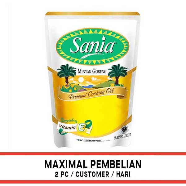 

SANIA COOKING OIL REFILL 2 LITER - MINYAK GORENG _aironronunaa