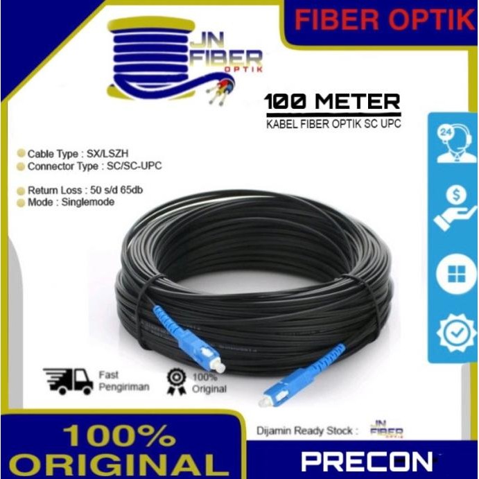 Precon 100M 1 core 3 seling Dropcore 1 core 3 seling Kabel FO
