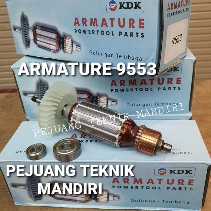 Armatur Armature Gerinda Makita 9553B / Angker Gurinda Makita 9553 Kdk Original Dan Terpercaya