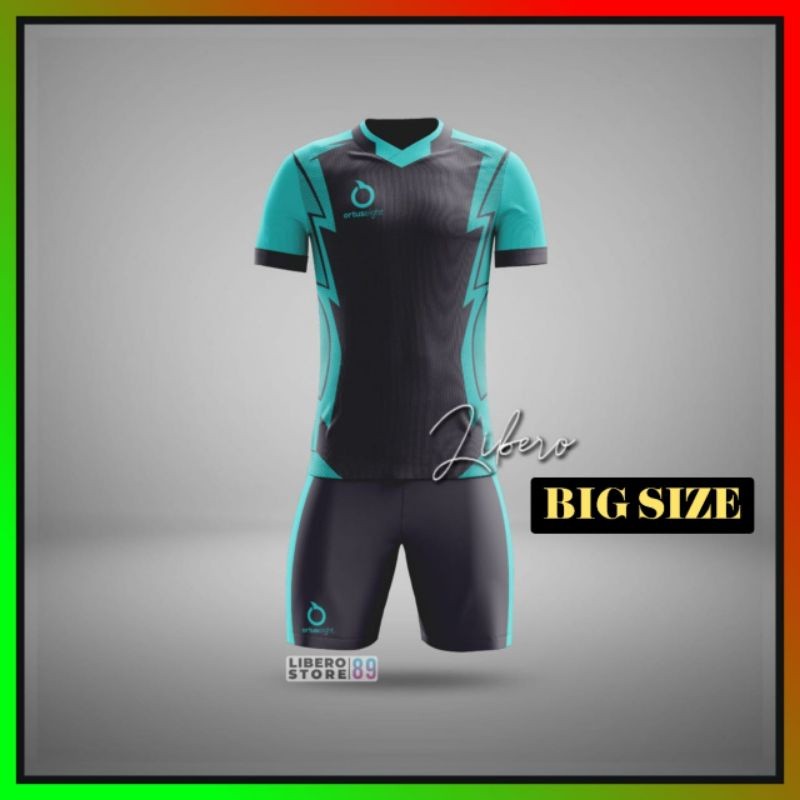 BIG SIZE Kaos Futsal Jumbo Jersey Futsal Jumbo Baju Bola Jumbo Setelan Futsal Big Size XXL XXXL