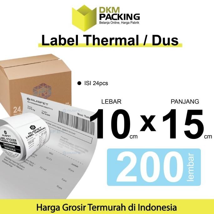 

Label Thermal Sticker Kertas Printer Resi Stiker Barcode Pos Dus