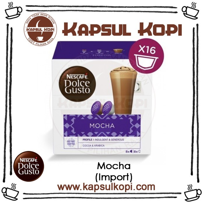 

Terlaris Mocha Kapsul Kopi Nescafe Dolce Gusto Ndg Coffee Capsule