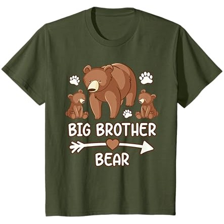 kaos big brother bear 2 cub, kaos big brother bear untuk pria |EaZNUBYX|