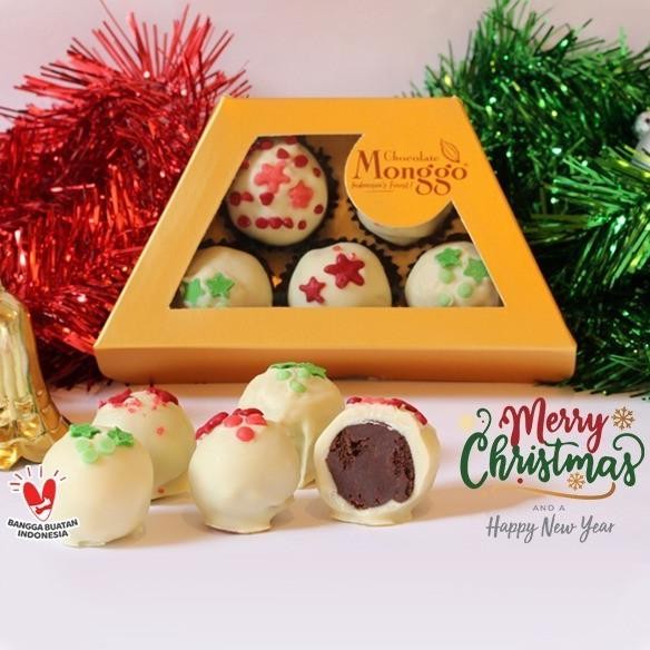 

Christmas Chocolate Ganache Truffles 5x15gr l Chocolate Monggo l Gift PS