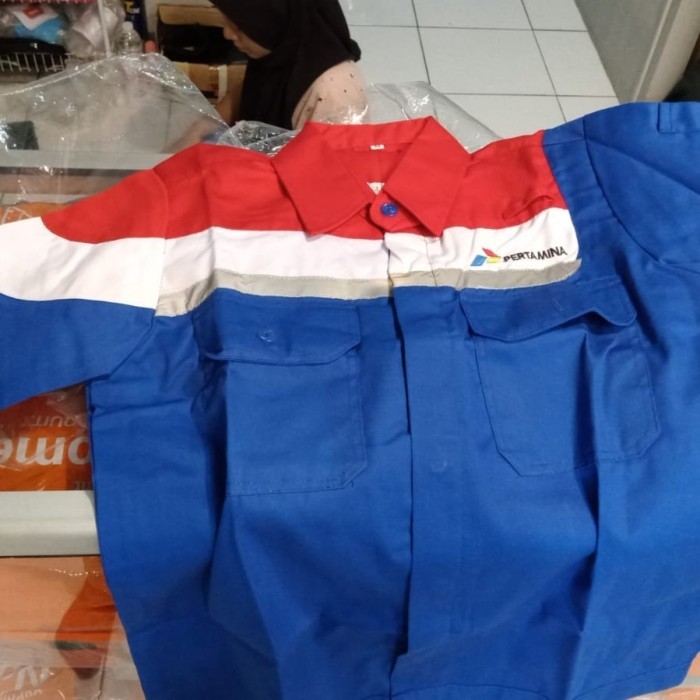 Koleksi Baru Baju Safety Pertamina Seragam Pertamina Kemeja Wearpack Pertamina Ori