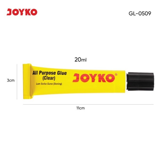 

NEW Lem Cair Serbaguna Joyko GL-0509 / All Purpose Adhesive Glue Clear / 20ml