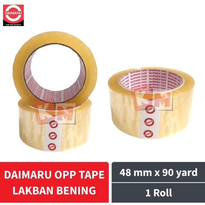 

BEBAS ONGKIR - Lakban Bening Daimaru Opp Packing Tape 2 Inch / 48 mm x 90 yard (2'')