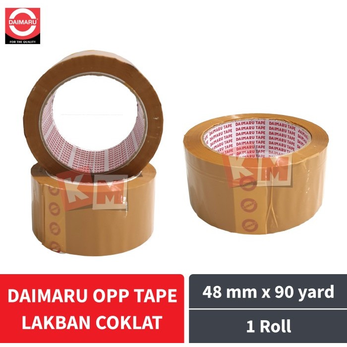 

TERMURAH - Lakban Coklat Daimaru Opp Packing Tape 2 Inch / 48 mm x 90 yard (2'')