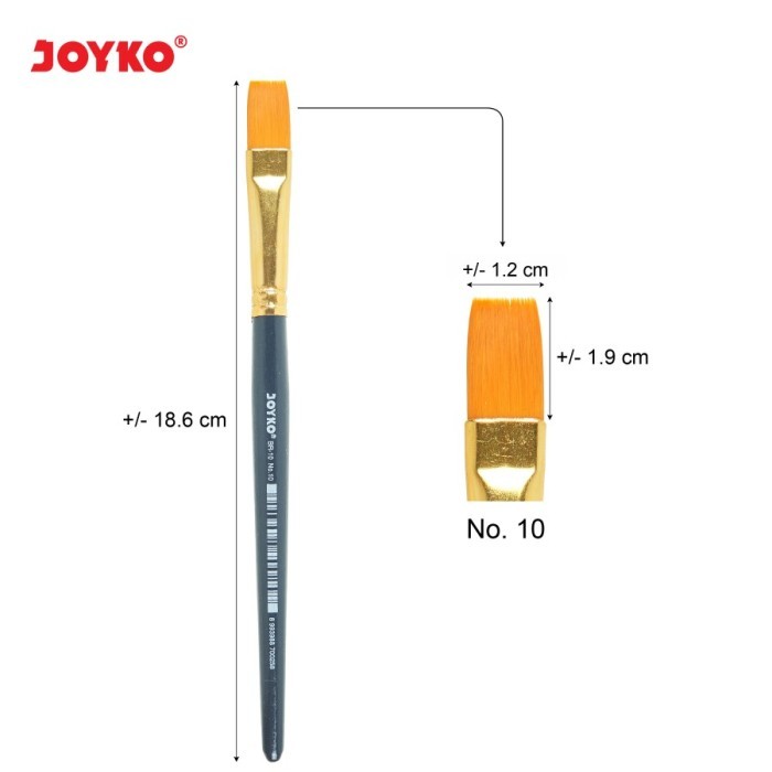 

NEW Brush / Kuas Cat Air / Cat Minyak / Lukis / Acrylic Joyko BR-10 No.10