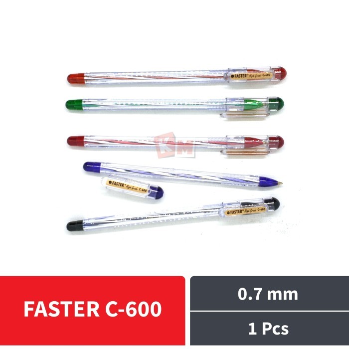 

NEW Pulpen Ballpoint Pena Pen Faster C-600 C600 Extra Fine 0.7 mm 1 Pcs