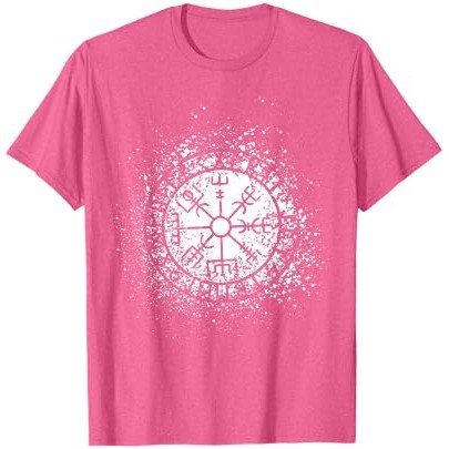 Kaos VEGVISIR Kaus Hadiah Mitologi Nordik Viking Odin Norse |FOq16NVb|