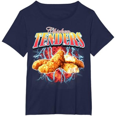 Kaos Heavy Metal Vintage 90-an Bootleg Rap Funny Chicken Tenders |TEXC0JSb|