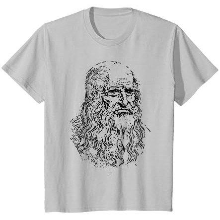 Kaos Wajah Potret Leonardo DA VINCI |6k9luozS|