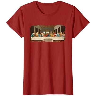 Perjamuan Terakhir oleh Kaos Leonardo daVinci |HAdDmtWj|