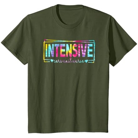 Kaus Wanita Sekolah Perawat ICU Cetak Tie Dye Perawat Perawatan Intensif |kHmPrgLv|