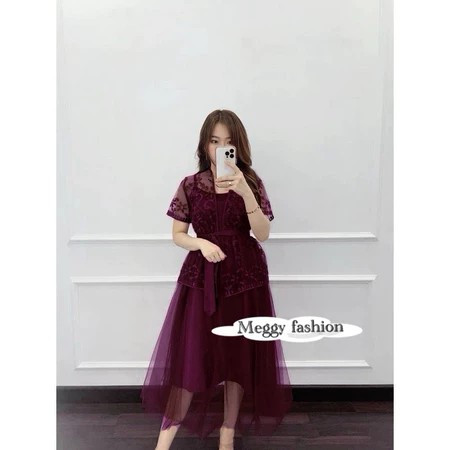 Dres Cod Mewah S M L Xl Xxl Baju Perempuan Brokat Gereja Kegereja Brukat Wanita Terbaru 225 Pakian N