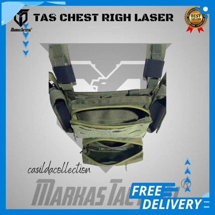 CHESTRIG TAKTIS KRAKEN I TAS DADA MINI CHESTRIG MODULAR HIJAU TAS DADA TACTICAL ROMPY BODY VEST TERK