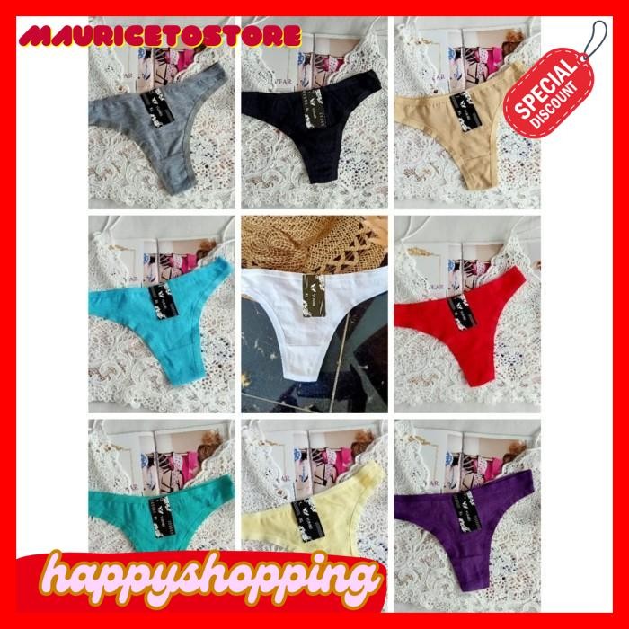 CELANA GSTRING THONG KATUN PRAKTIS