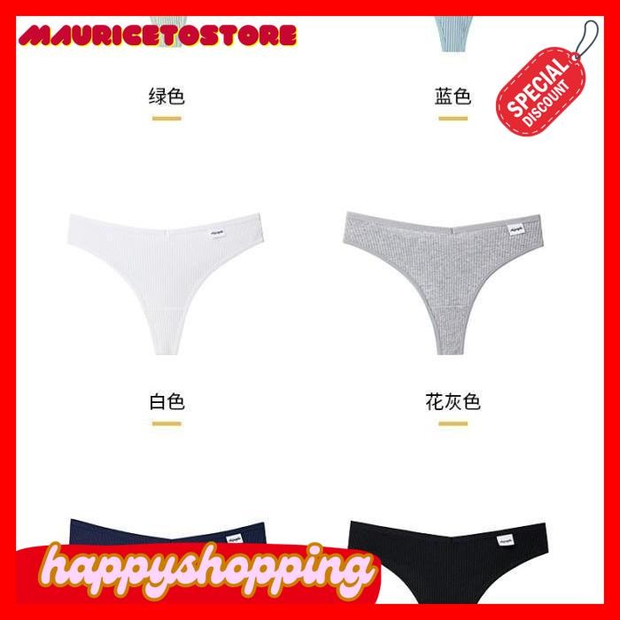 KX CELANA G STRING THONG KATUN RAJUT PRAKTIS