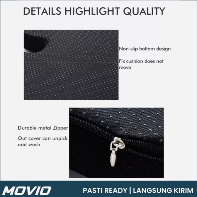 Movio Bantal Duduk Memory Foam - Bantal Kursi Sofa / Bantal Alas Duduk