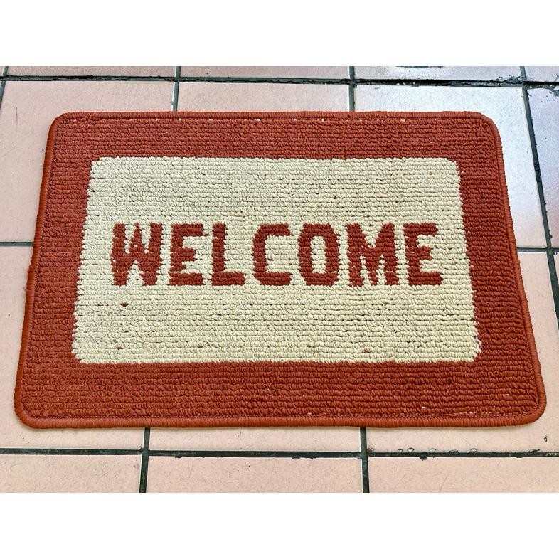 iop Keset Welcome Jumbo 50x75 cm bahan Serabut Lembut (serap air) besar buat depan rumah / pintu mas