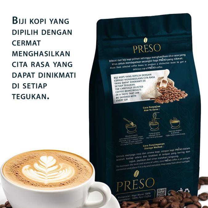 

Preso Kopi Luwak Liar Gayo/Wild Civet Gayo 1000 Gram