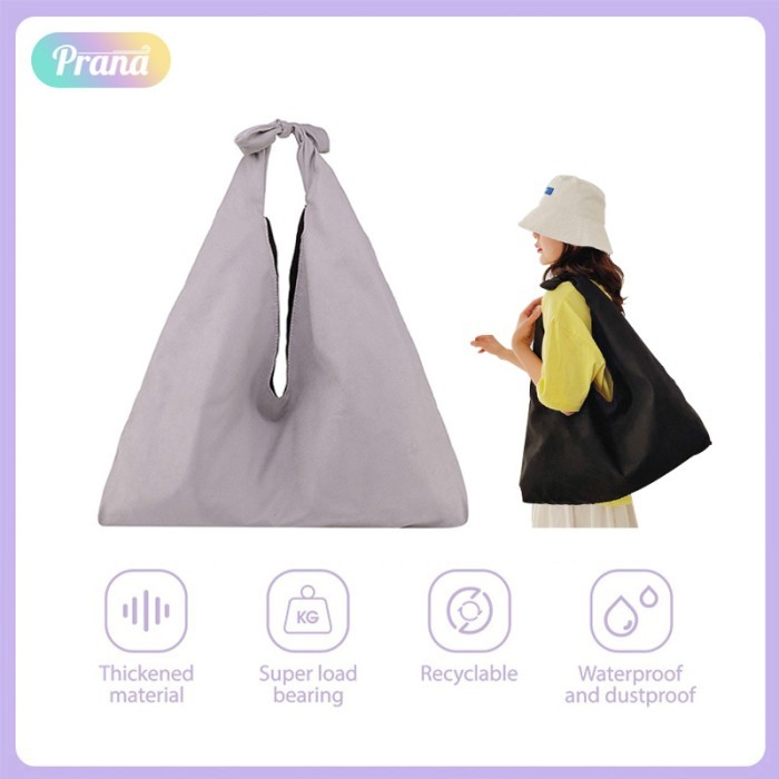 Prana Tas Tote Bag Tas Bahu Vintage Kapasitas Besar Suede HL-FAA805