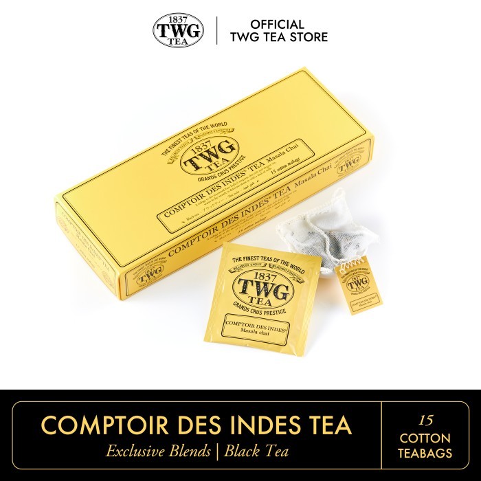 

TWG Tea Comptoir des Indes Tea, Cotton Teabag