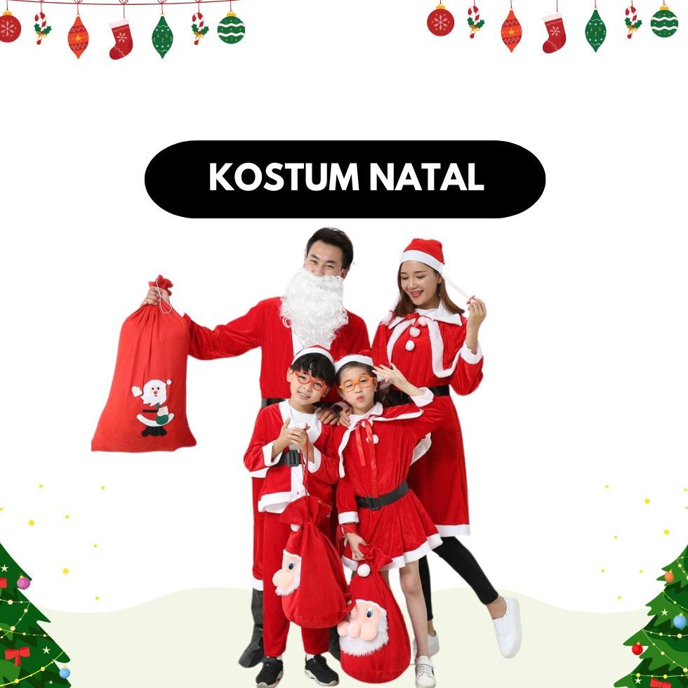 Kjh Dl Official Kostum Natal Santa Anak Dewasa Import - Kns02