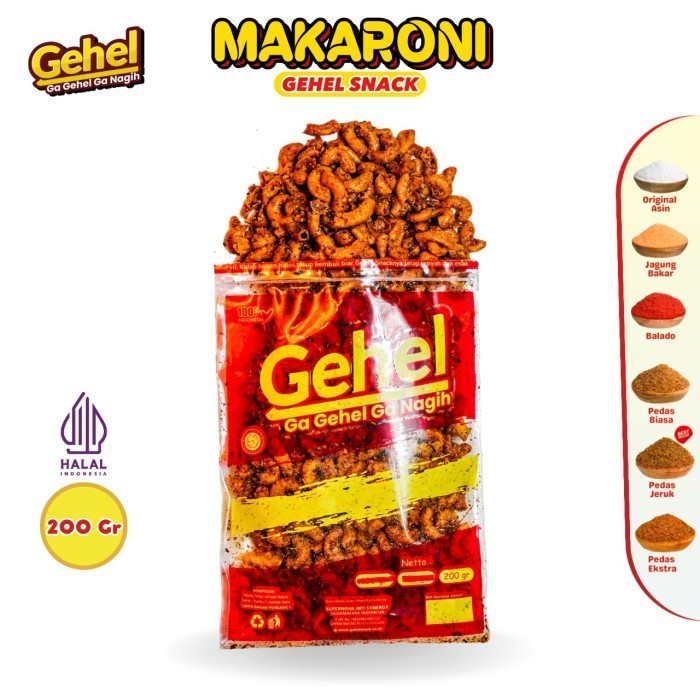 

SALE Gehel Makaroni 200gr - Makanan Ringan