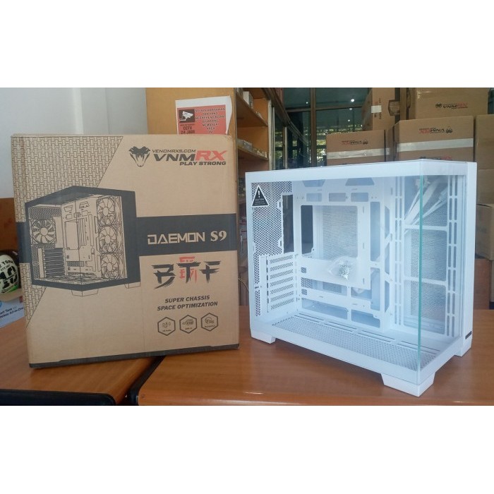 Casing VenomRX Daemon Continental S9 BTF Tempered Glass ATX - Pengganti Daemon S7
